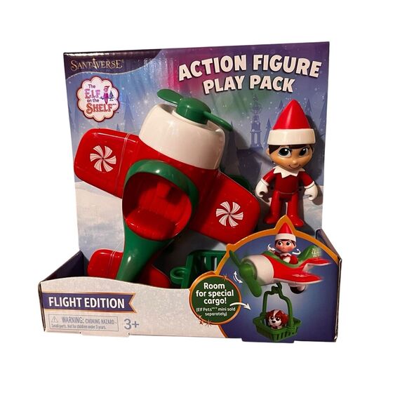 Elf On The Shelf Action Figure Play Pack Flight Edition Airplane Elf Pets New - Picture 1 of 7